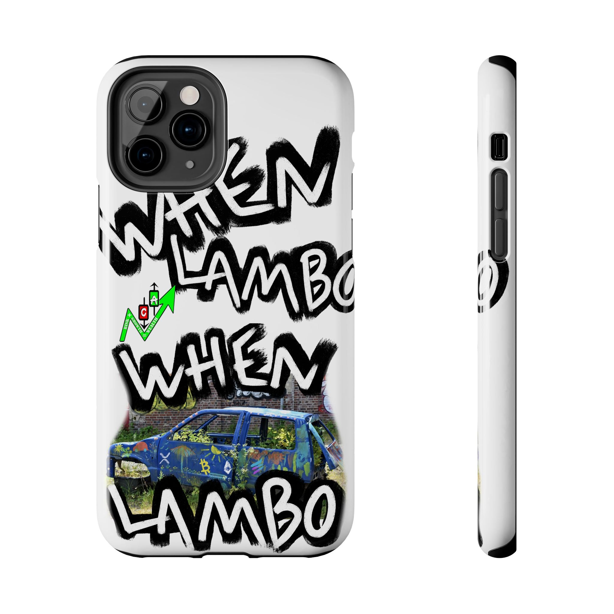 When Lambo Art Phone Case — Crypto Meme Tough Phone Case