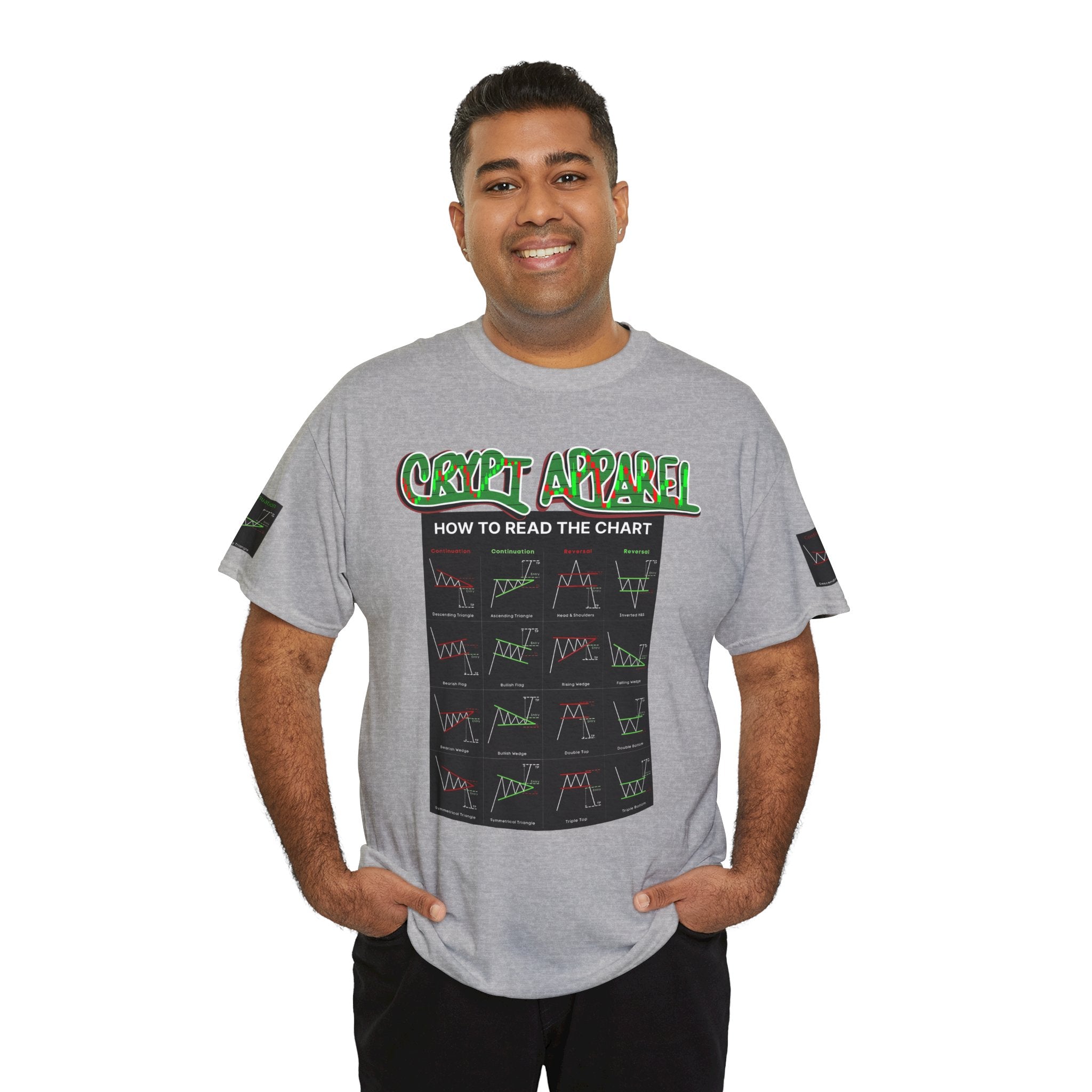 Charted Tee — "Crypt Apparel" Trading Chart Shirt