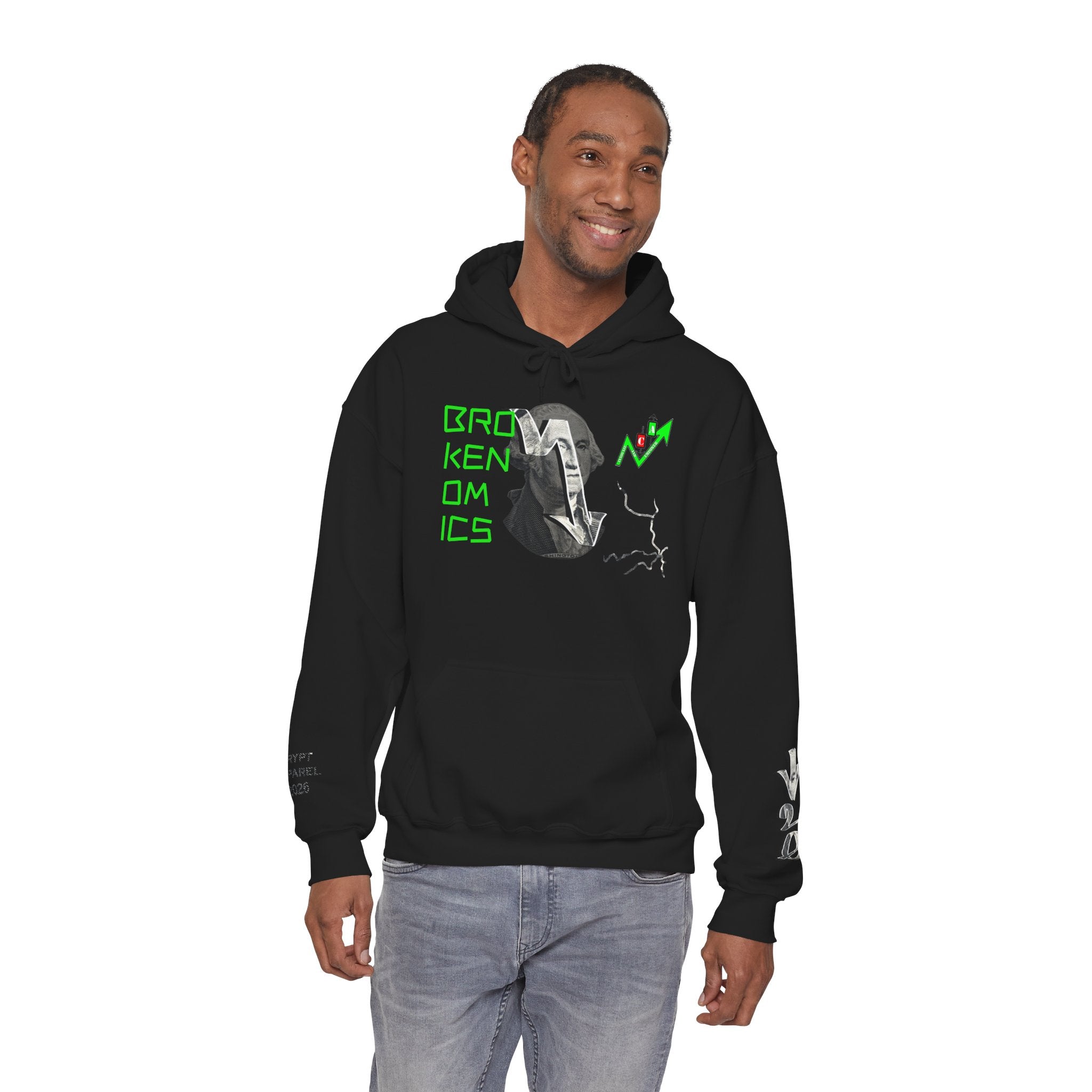 Brokenomics Crypto Hoodie — Straight to Zero trading sweatshirt "Crypt Apparel"