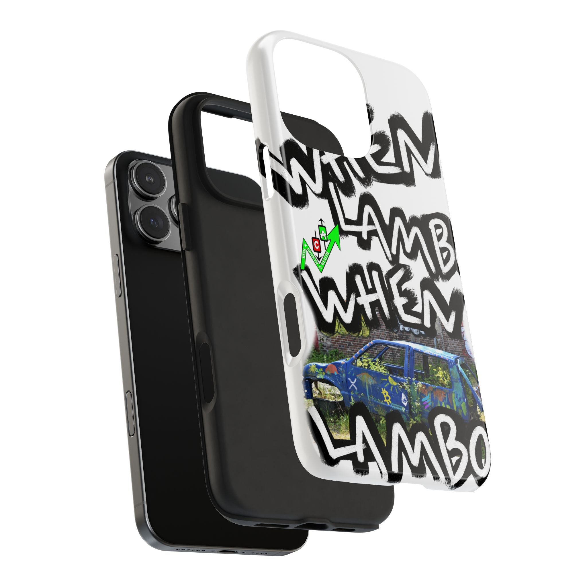 When Lambo Art Phone Case — Crypto Meme Tough Phone Case