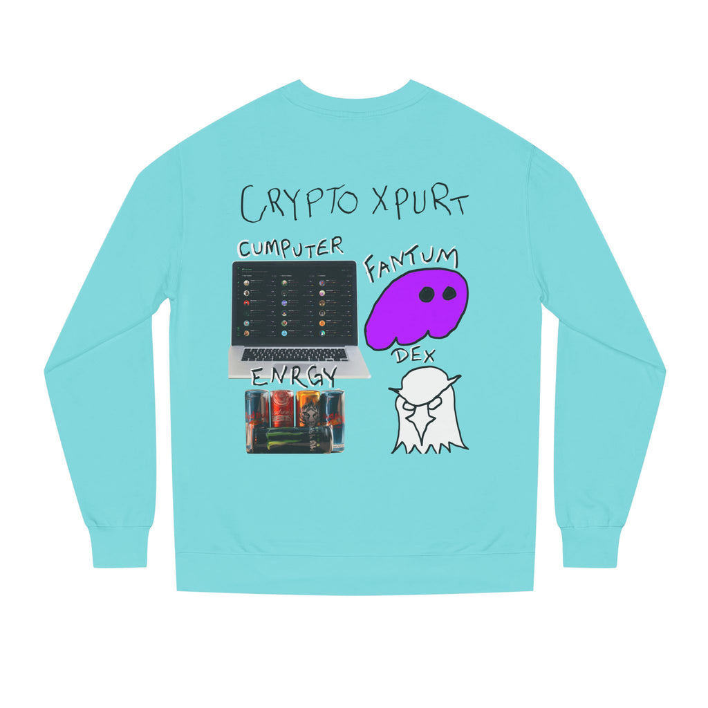 Meme Coin Millionaire Crewneck Sweatshirt — 'Crypt Apparel' Crypto Design