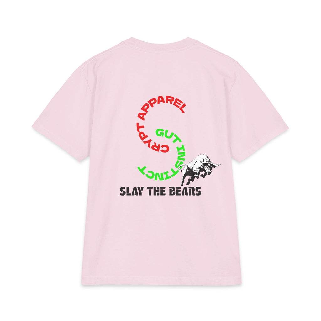 Gut Instinct Bull vs Bear Graphic Tee – Crypt Apparel "Slay the Bears" Stock Market Shirt