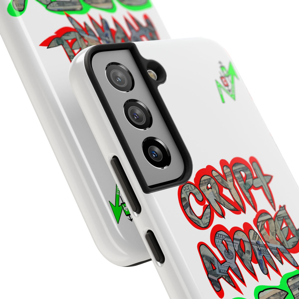 DEFY with DEFI Tough Phone Case — "Crypt Apparel: "Money" Graffiti Crypto Design