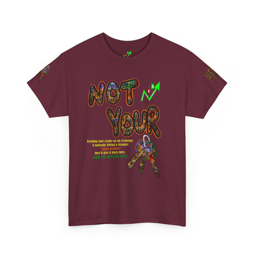 Not Your Keys Graphic Tee — "Crypt Apparel" Statement T-Shirt