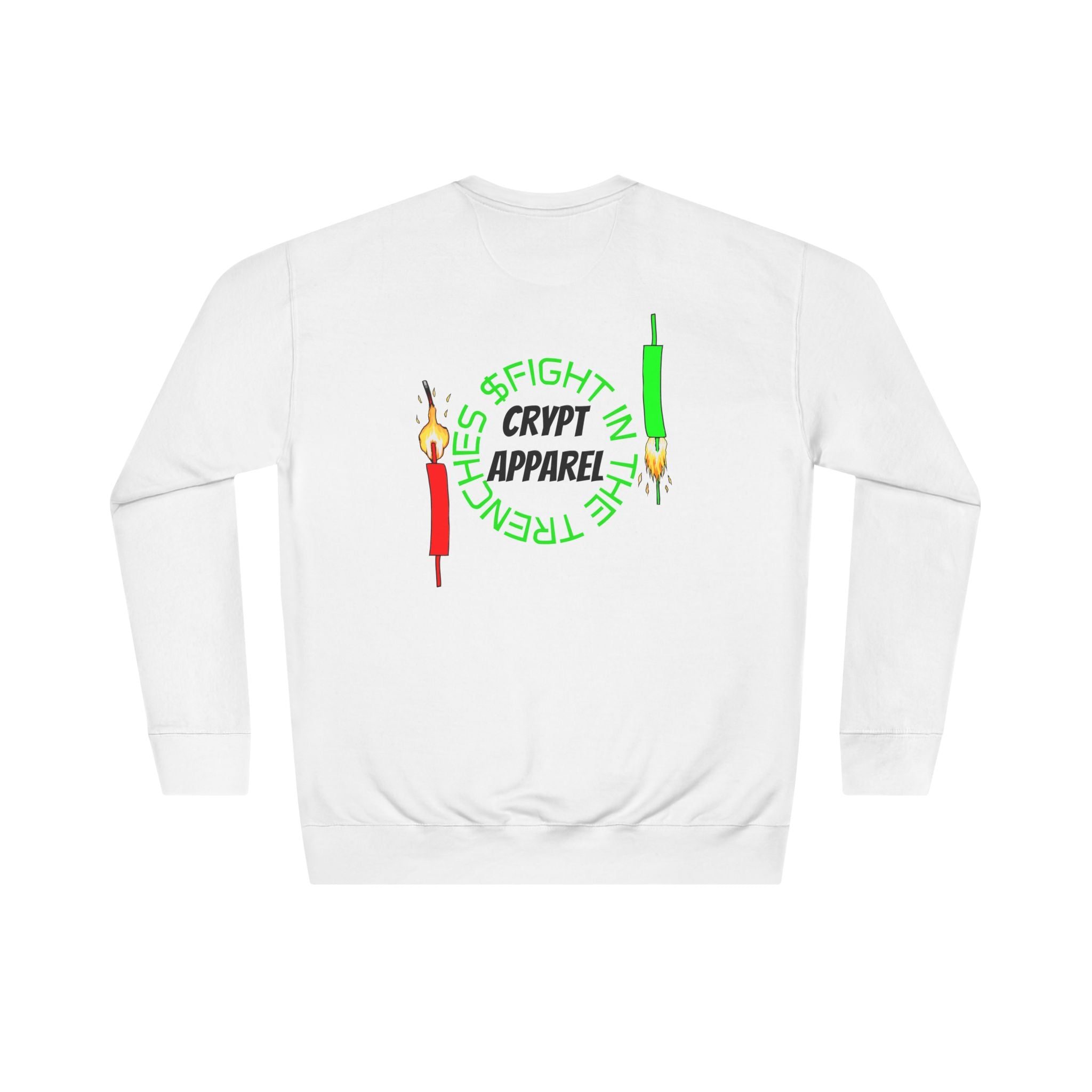 The Trenches Crewneck Sweatshirt — Crypt Apparel Crypto Graphic Pullover