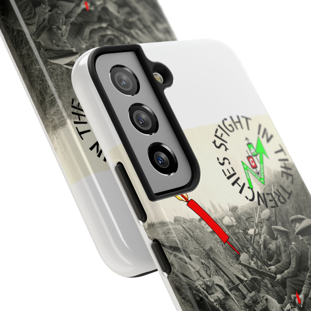 The Trenches Tough Phone Case — Crypt Apparel Trench Dog & Candle Design
