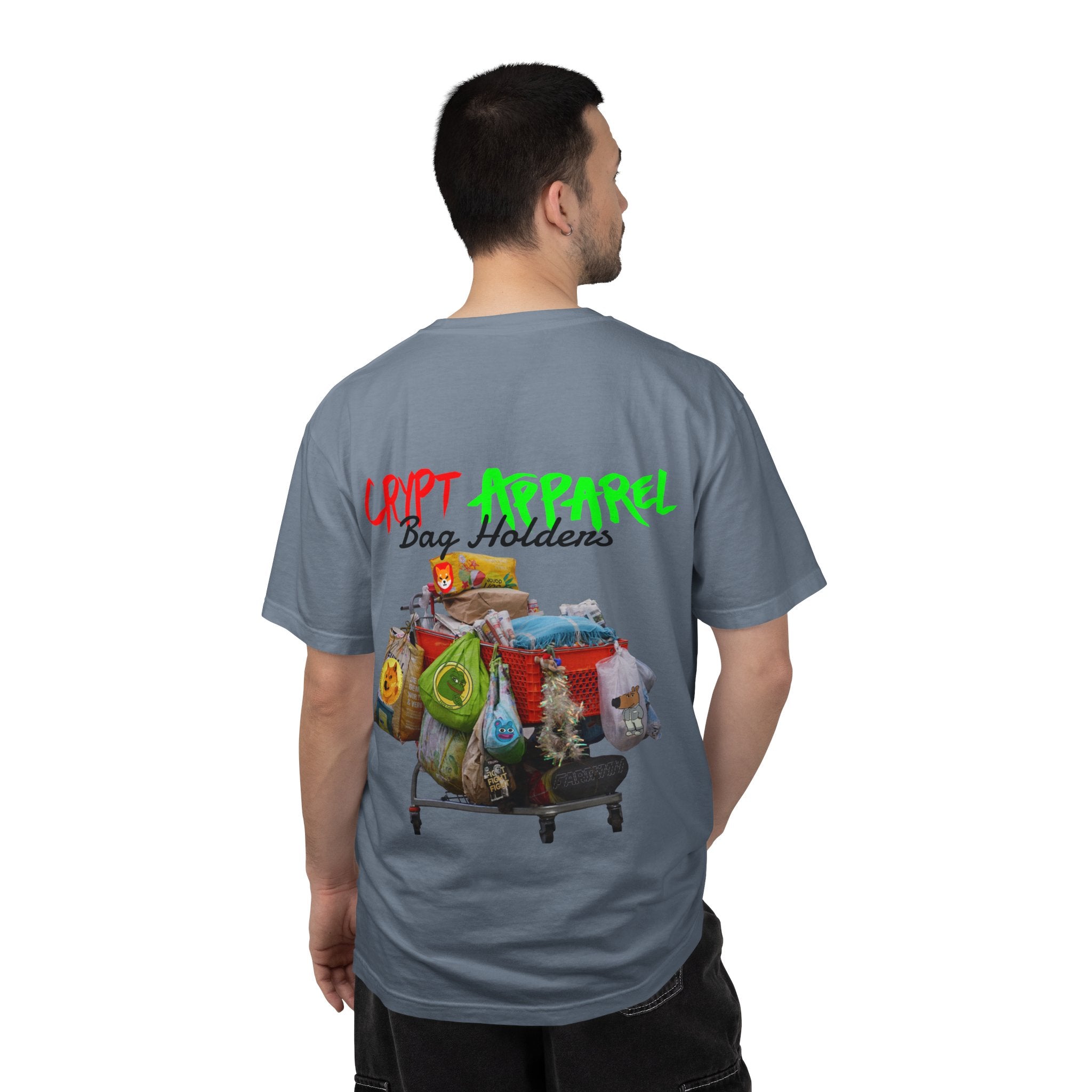 Bag Holders Crypto T-Shirt — 'Crypt Apparel' Graphic Tee