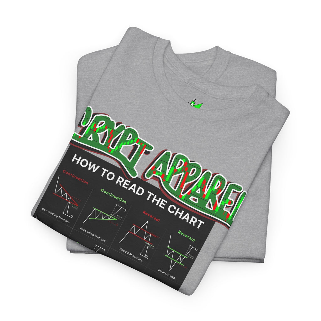Charted Tee — "Crypt Apparel" Trading Chart Shirt