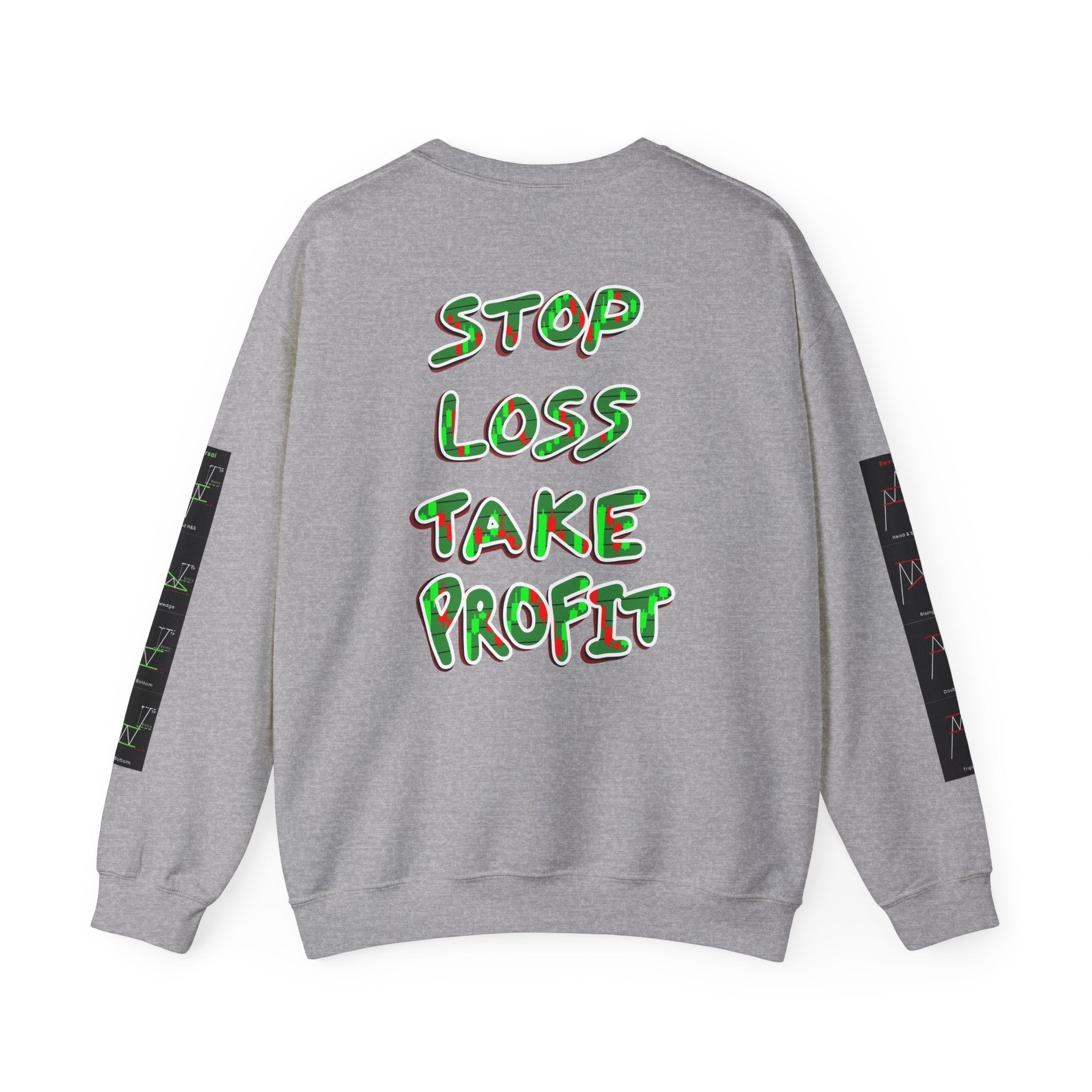 Charted Crewneck Sweatshirt — “Crypt Apparel” Graphic
