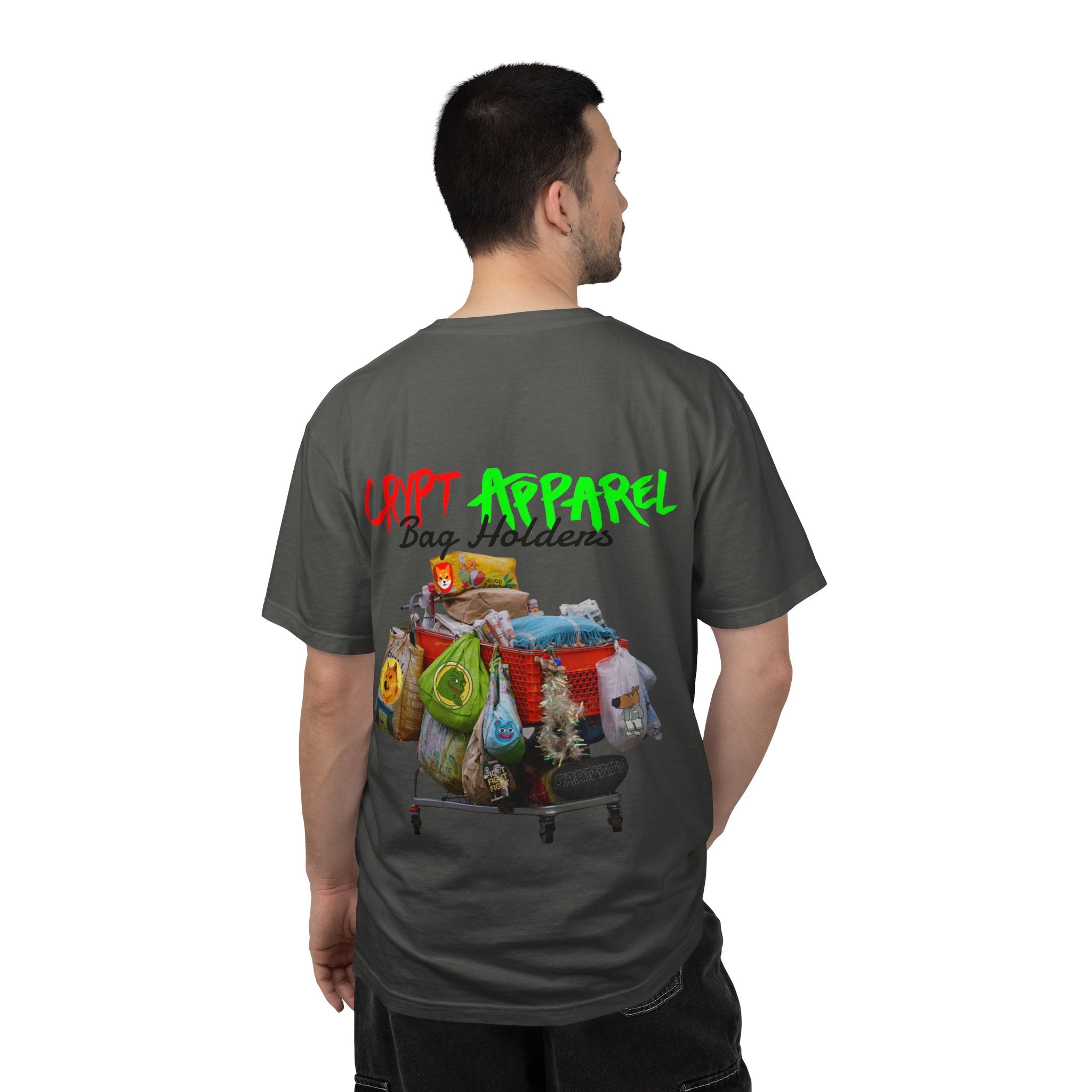 Bag Holders Crypto T-Shirt — 'Crypt Apparel' Graphic Tee
