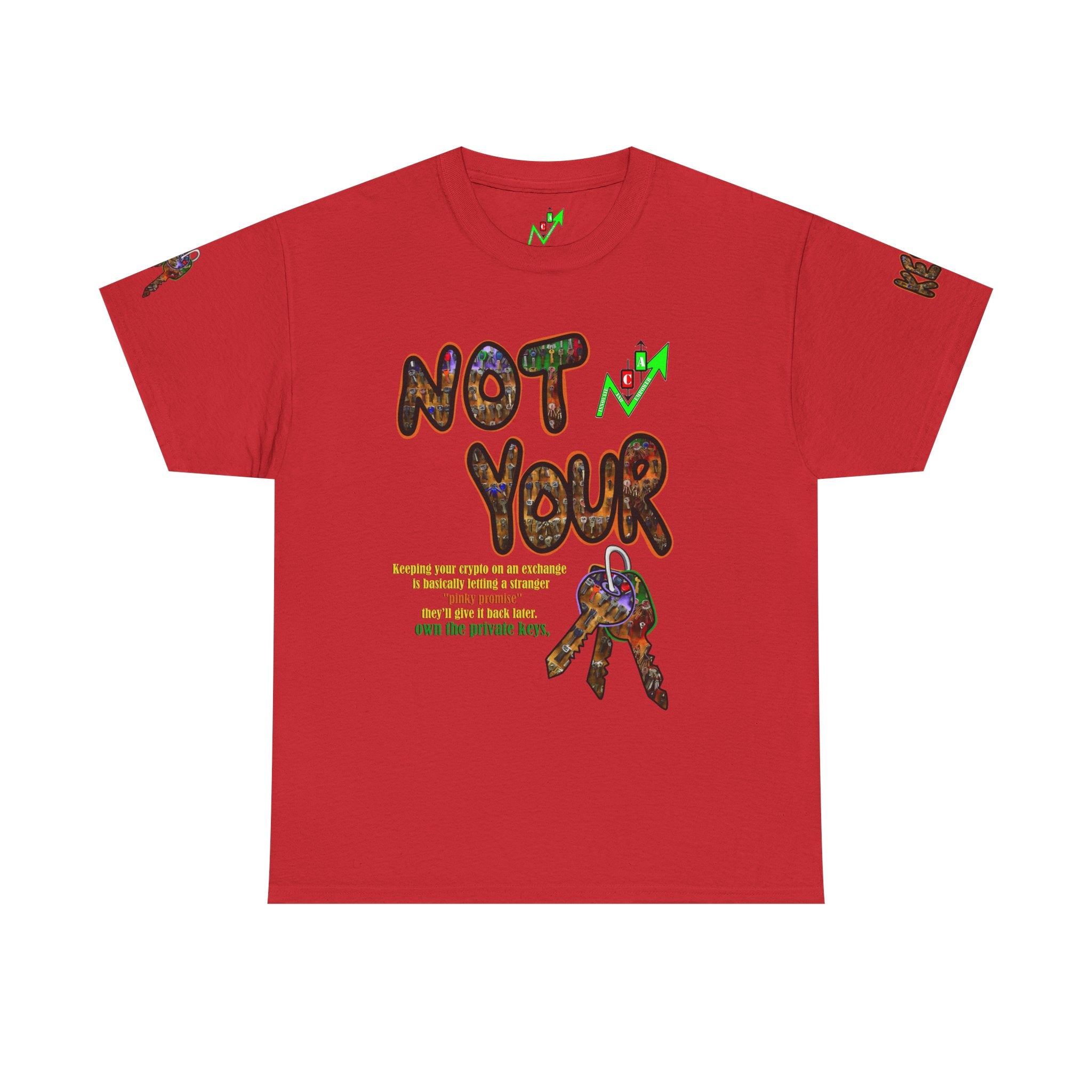 Not Your Keys Graphic Tee — "Crypt Apparel" Statement T-Shirt