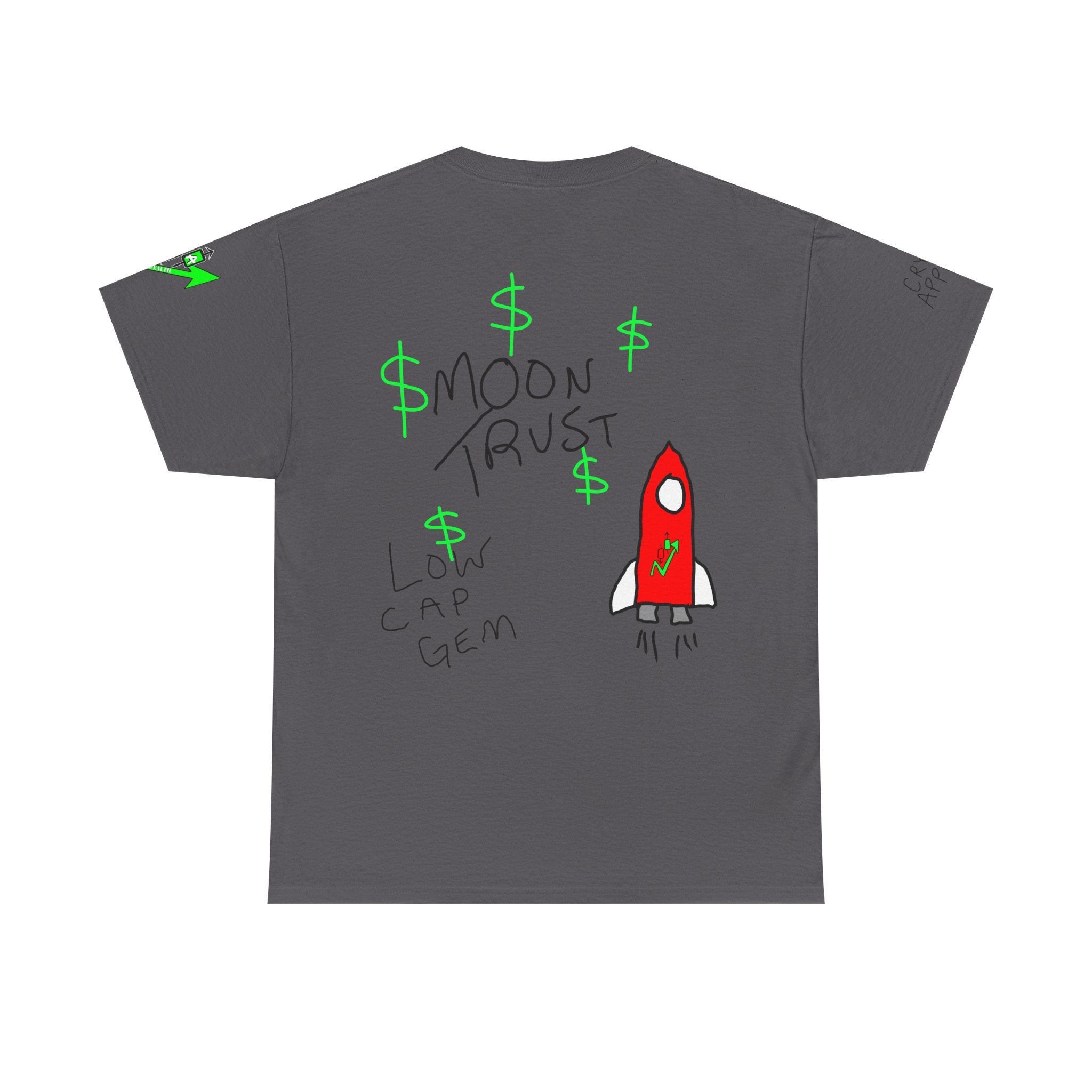 Crypto on Clarence Tee — "Crypt Apparel" / "crypto illiterate" Graphic Shirt