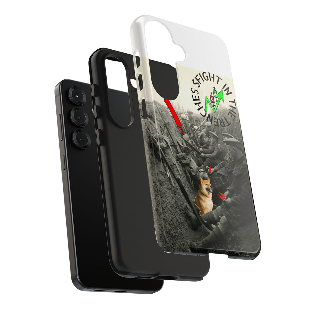 The Trenches Tough Phone Case — Crypt Apparel Trench Dog & Candle Design