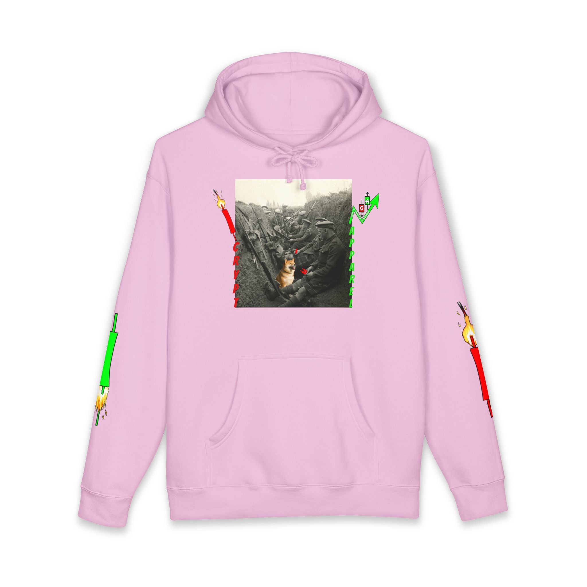 The Trenches Hoodie — 'Crypt Apparel' Graphic Hooded Sweatshirt