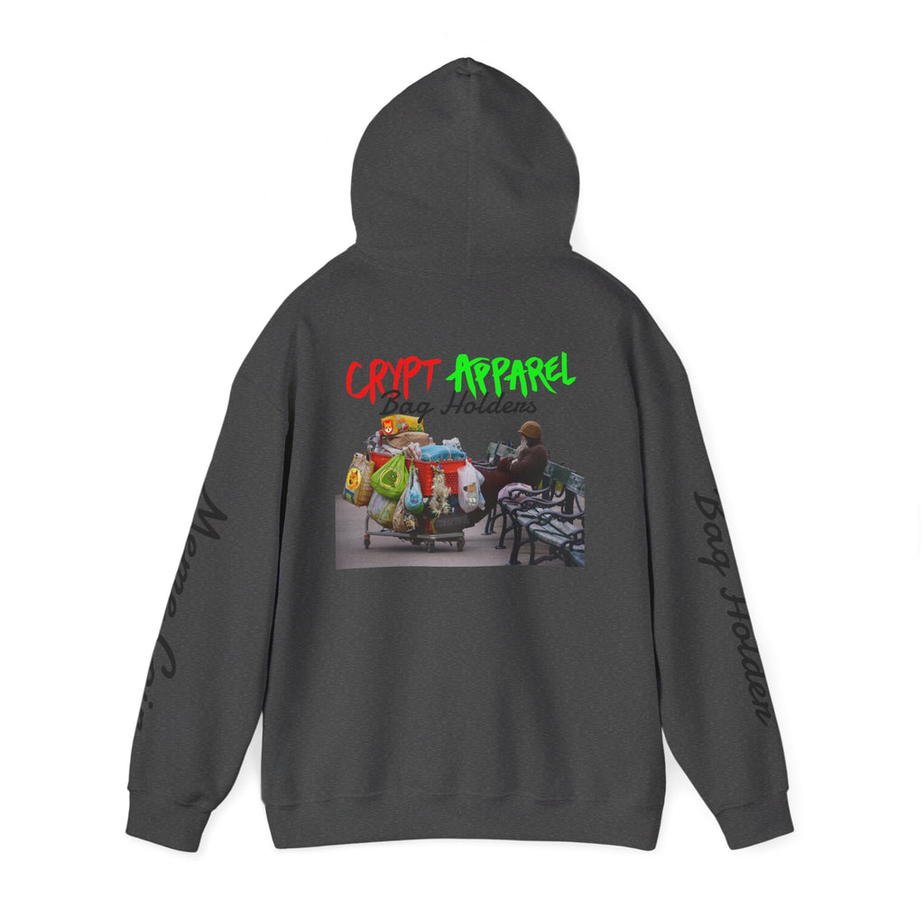 Bag Holders Meme Coin Crypto Hoodie — 'Crypt Apparel' Meme Coin Art