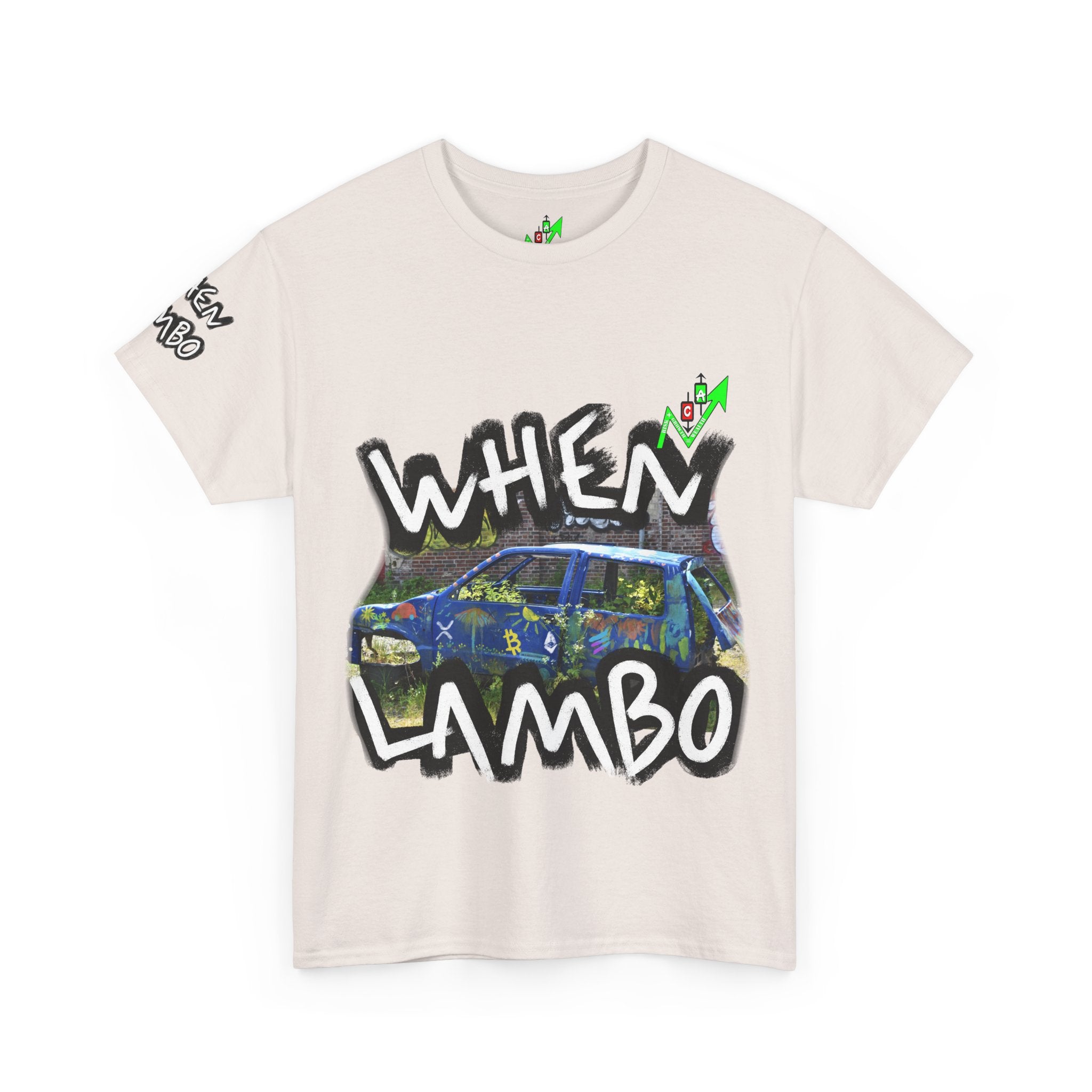 When Lambo Bitcoin inspired Crypto Graphic Tee | Crypt Apparel Car Streetwear
