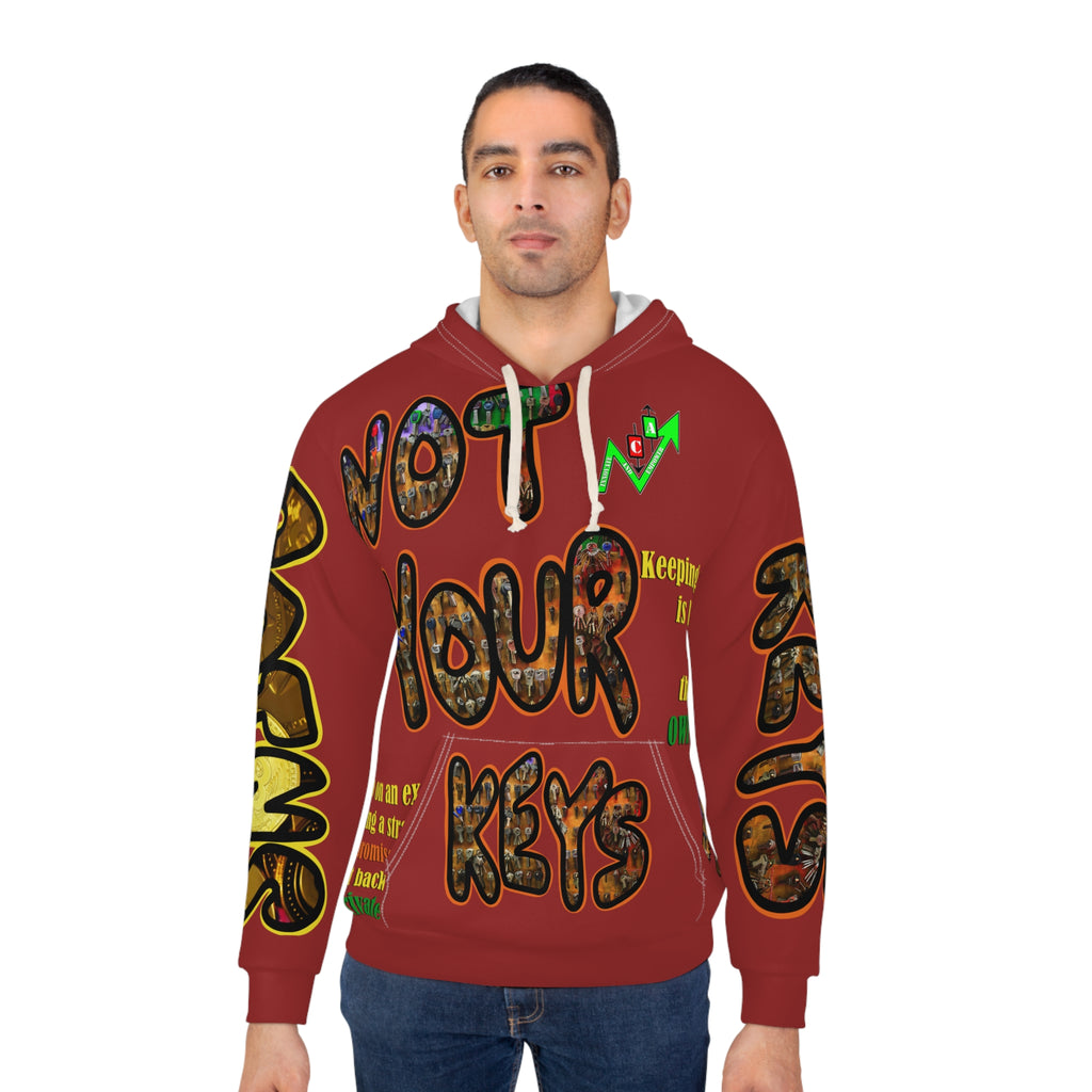 Not Your Keys Crypto Privacy Hoodie — Crypt Apparel Graphic Pullover