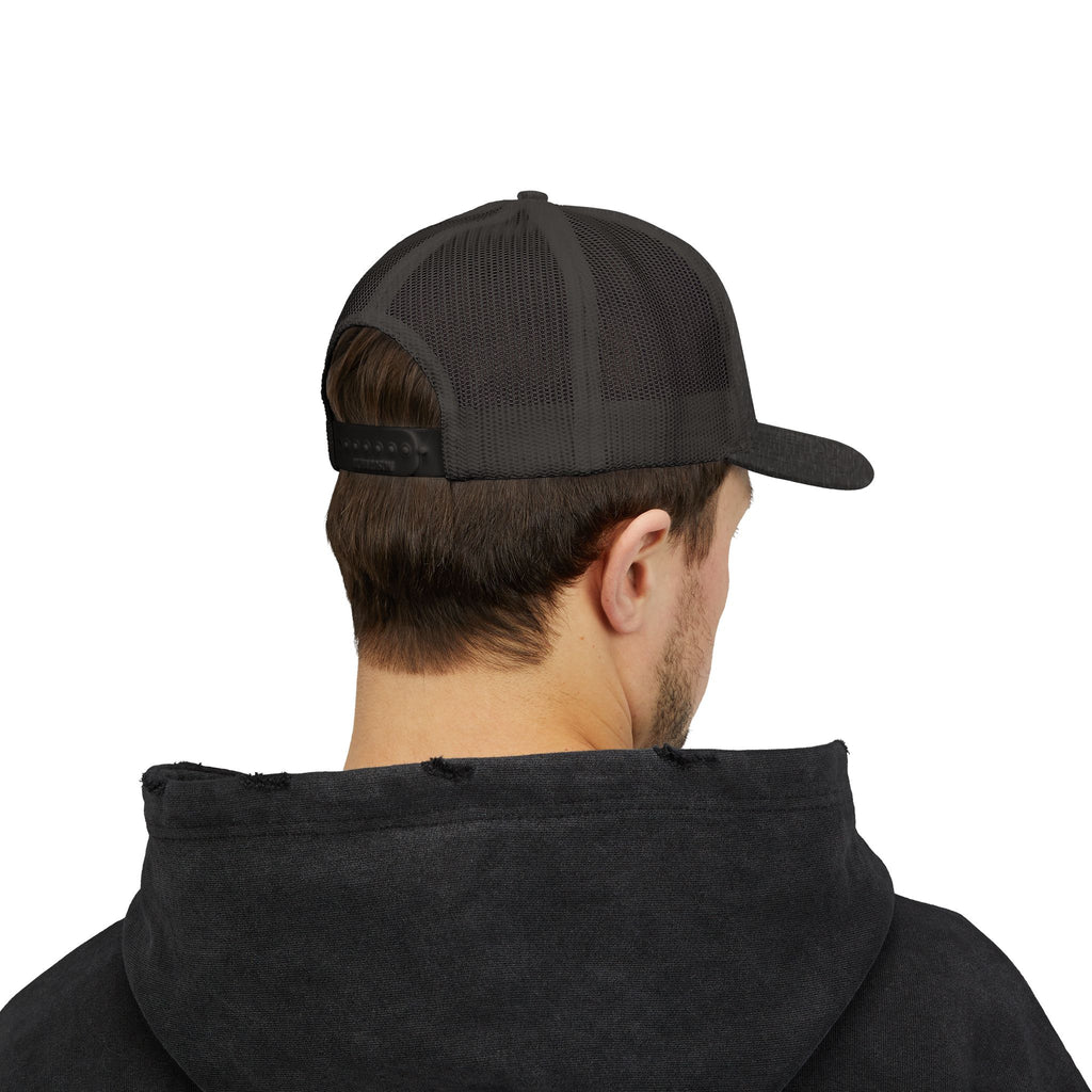 Brokenomics Crypto Trucker Cap - Crypt Apparel Distressed Arrow Graphic Snapback