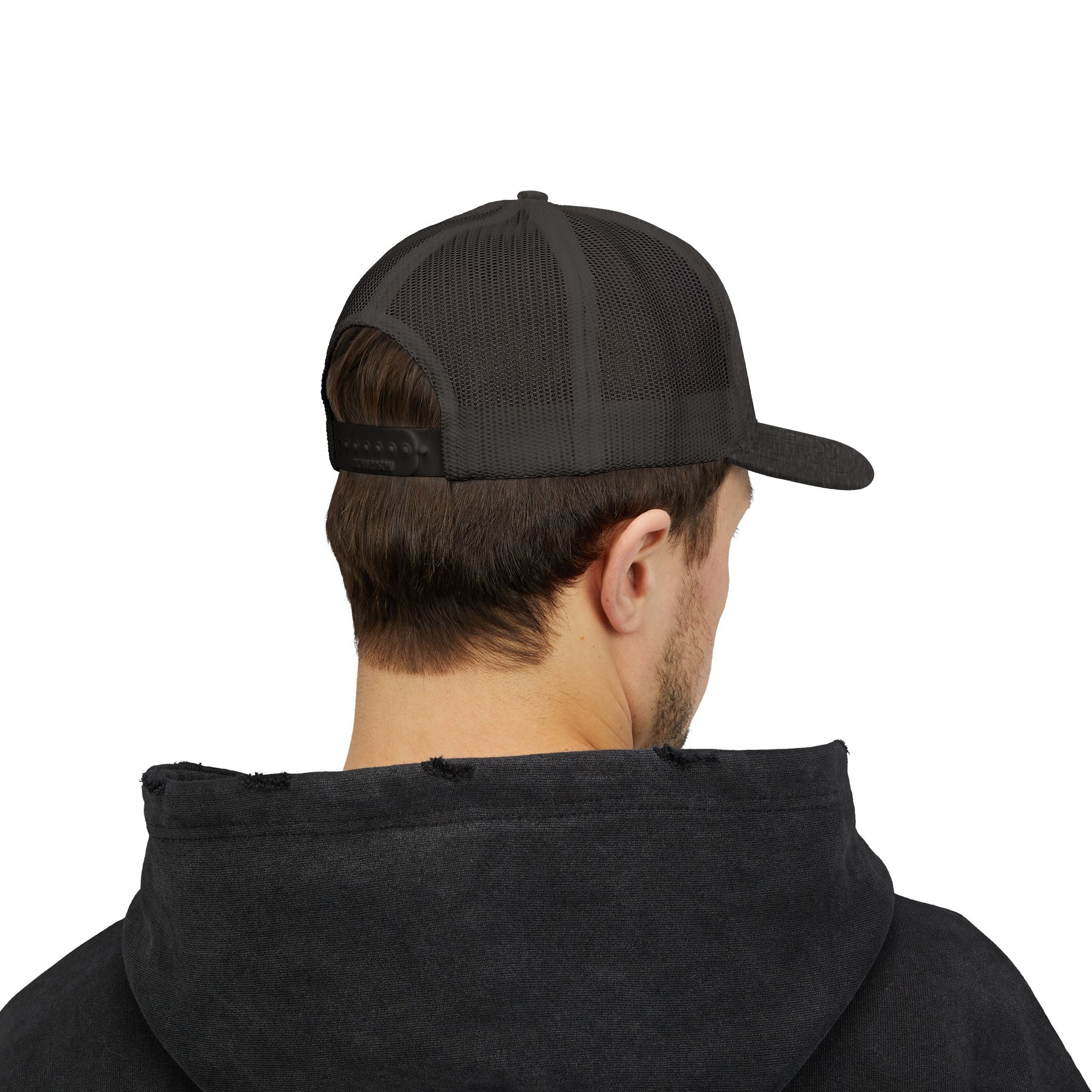 Brokenomics Crypto Trucker Cap - Crypt Apparel Distressed Arrow Graphic Snapback