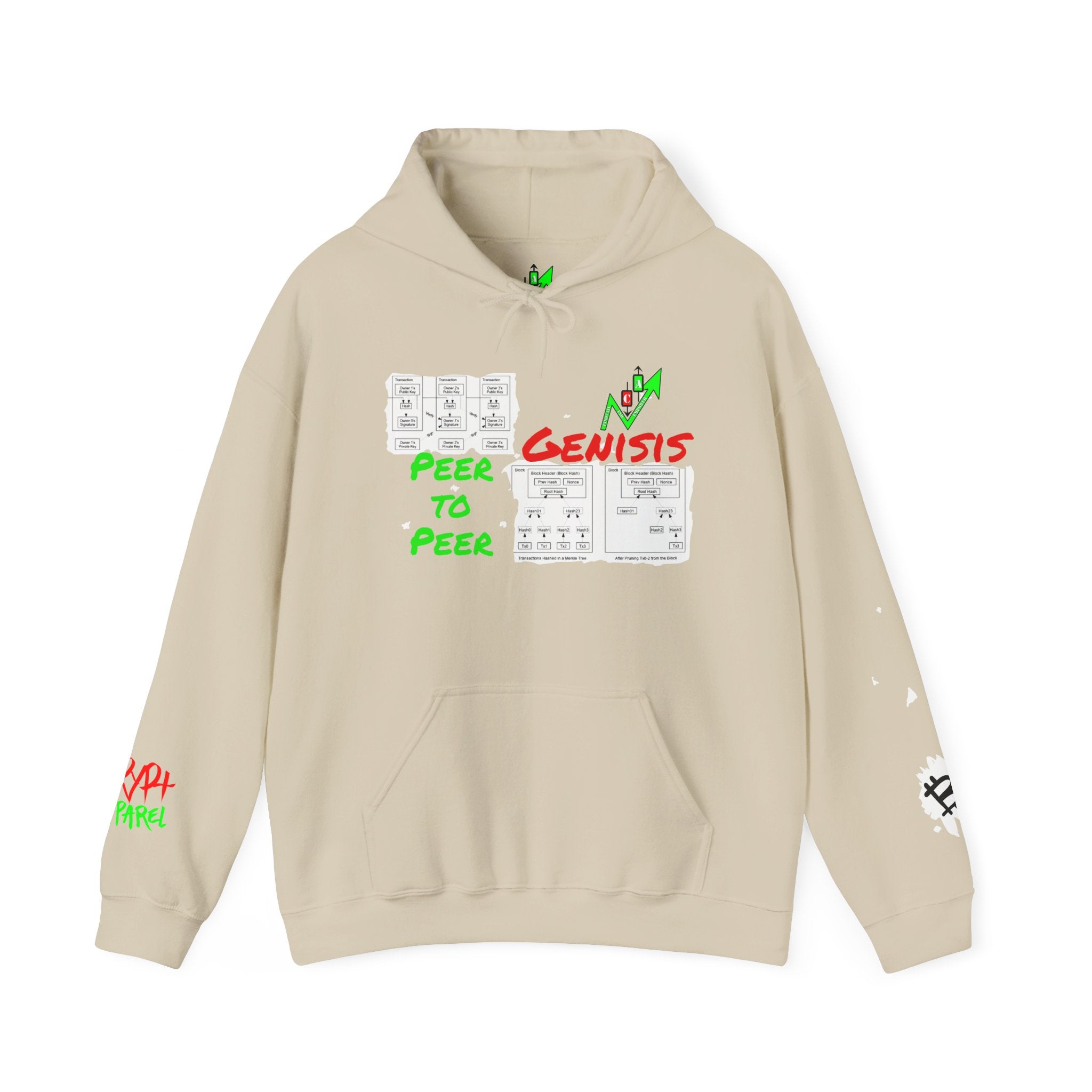 The Whitepaper Crypto Hooded Sweatshirt — Crypt Apparel Genisis Graphic Hoodie