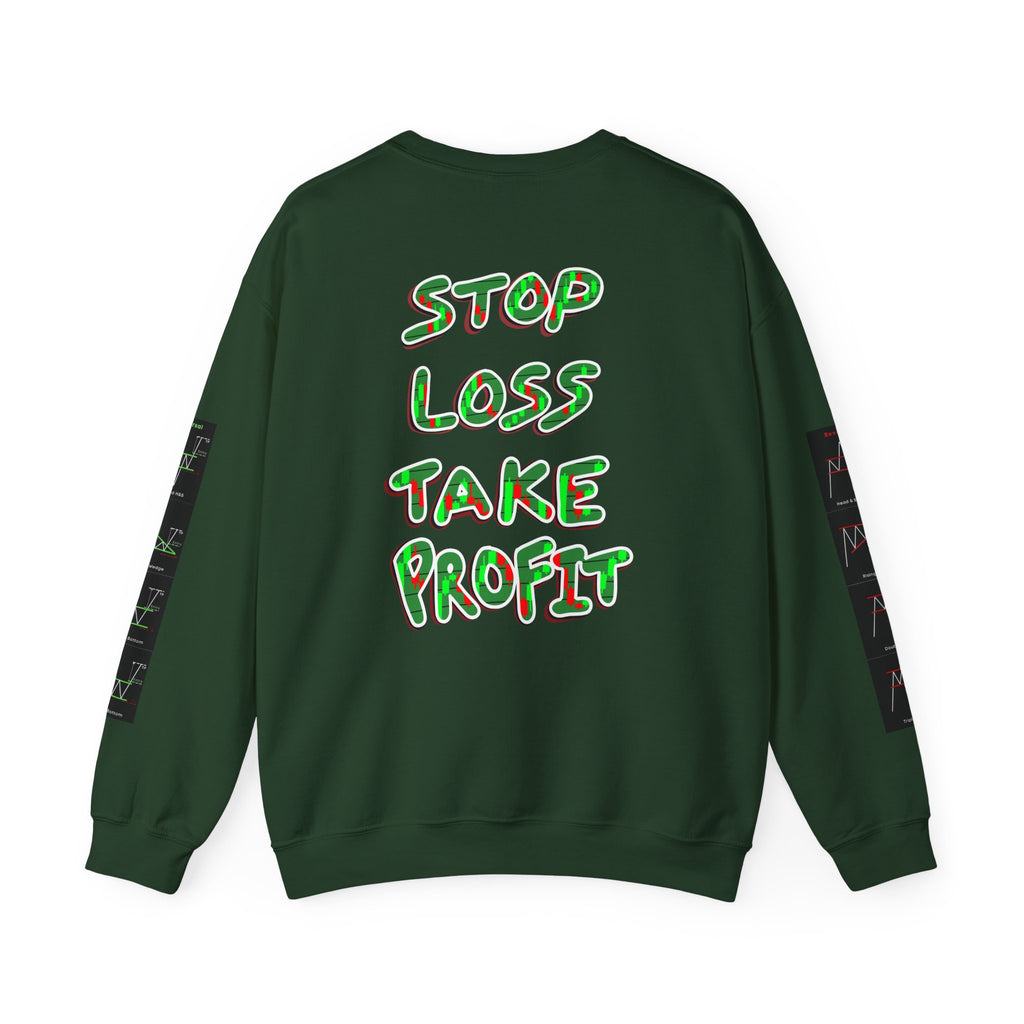 Charted Crewneck Sweatshirt — “Crypt Apparel” Graphic