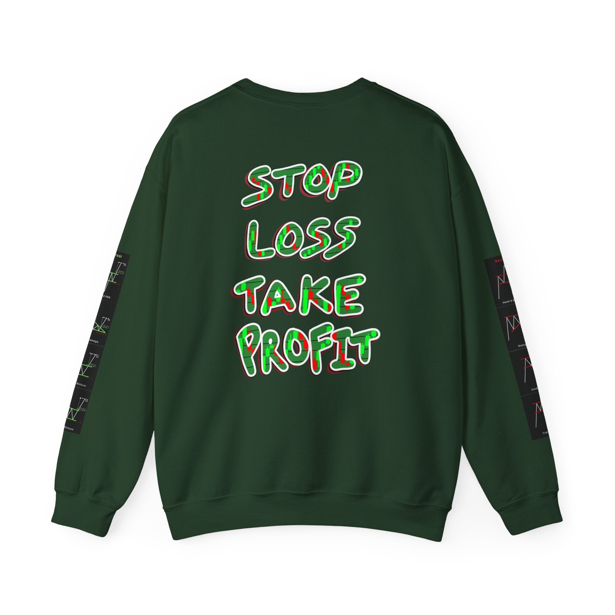 Charted Crewneck Sweatshirt — “Crypt Apparel” Graphic
