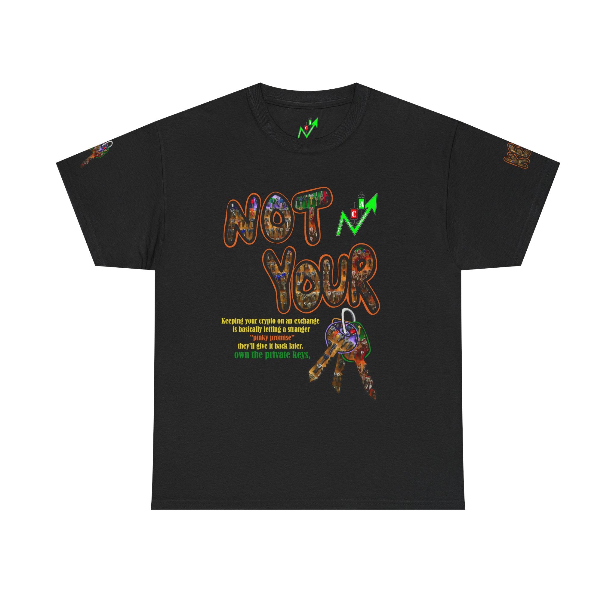 Not Your Keys Graphic Tee — "Crypt Apparel" Statement T-Shirt