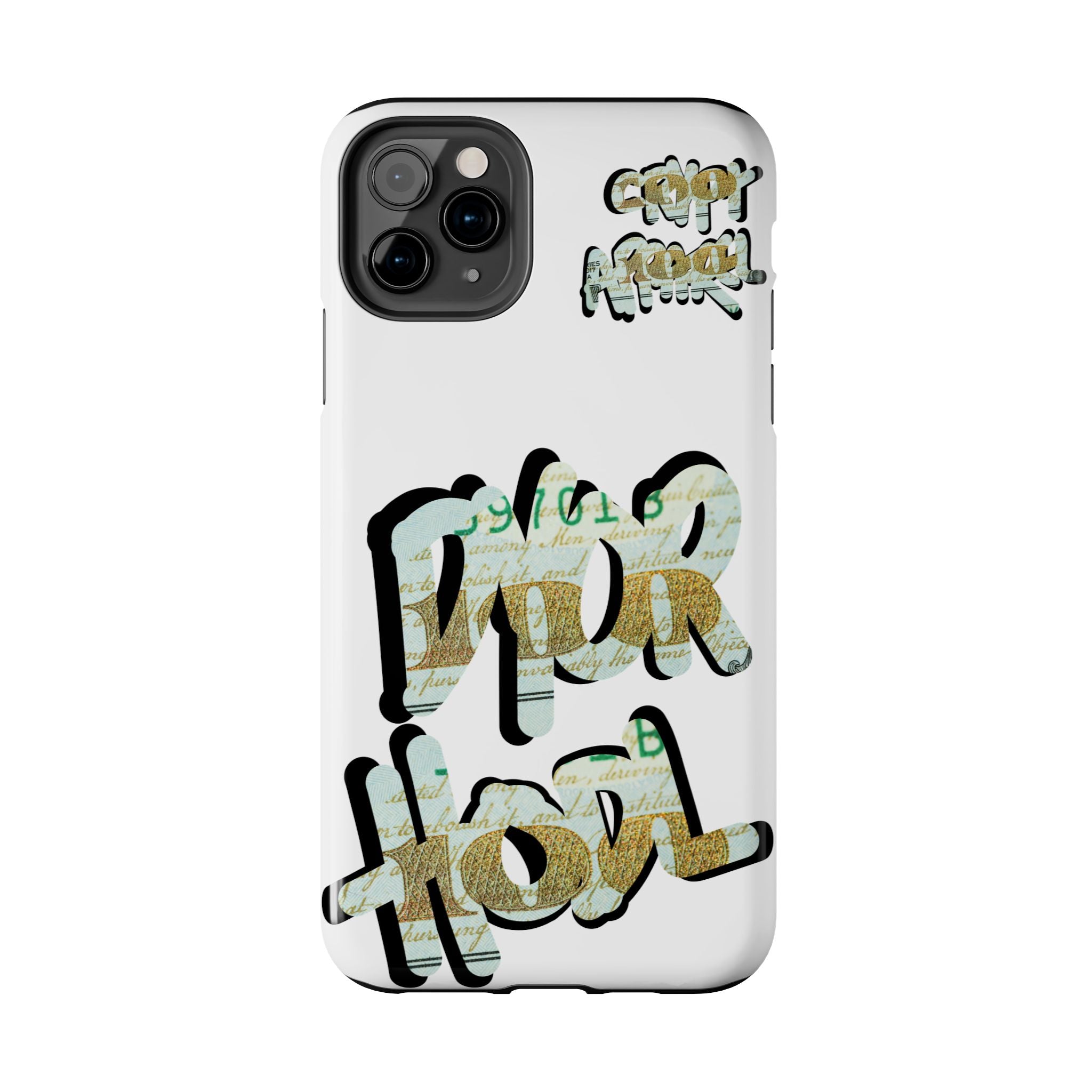 Tough Phone Case — Vintage Money Graffiti "Paper Hodl" Design