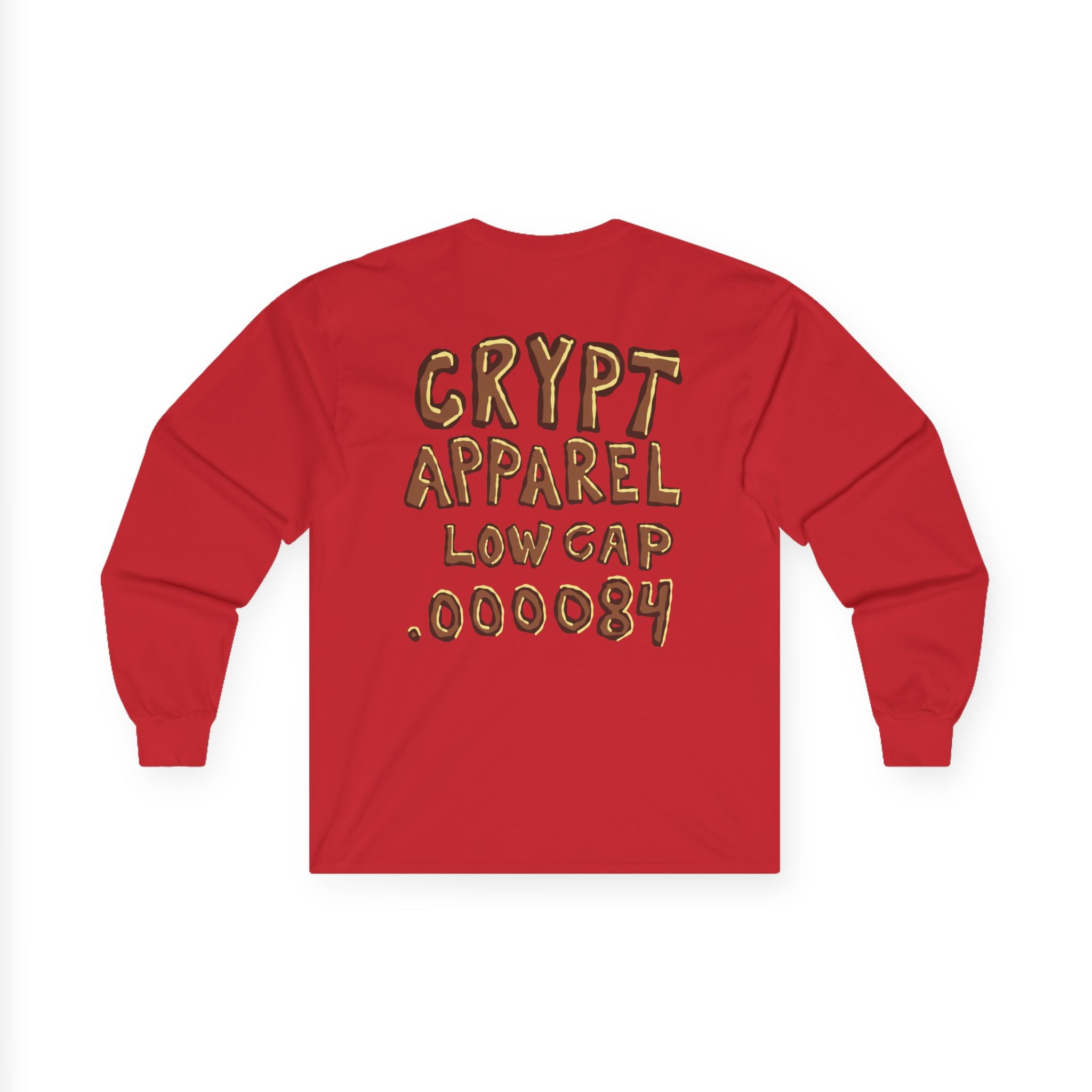 Low Cap Ape Long Sleeve Tee — Crypt Apparel Crypto Graphic